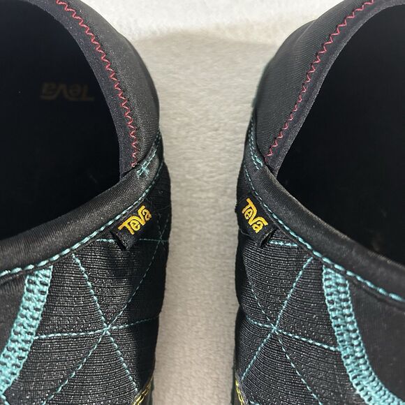 Teva Boys Size 6 Remember Slip On Shoes Black/Cadmium Green - Picture 6 of 8